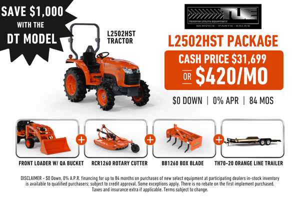 L2502HST Texoma Tractor Package UPDATED