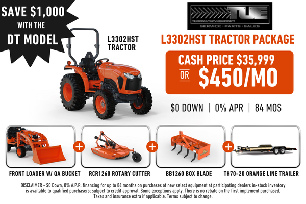 L3302HST Texoma Tractor Package UPDATED